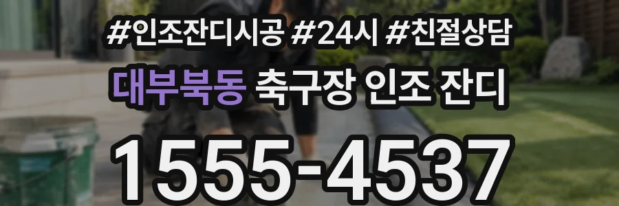 대부북동 축구장 인조 잔디