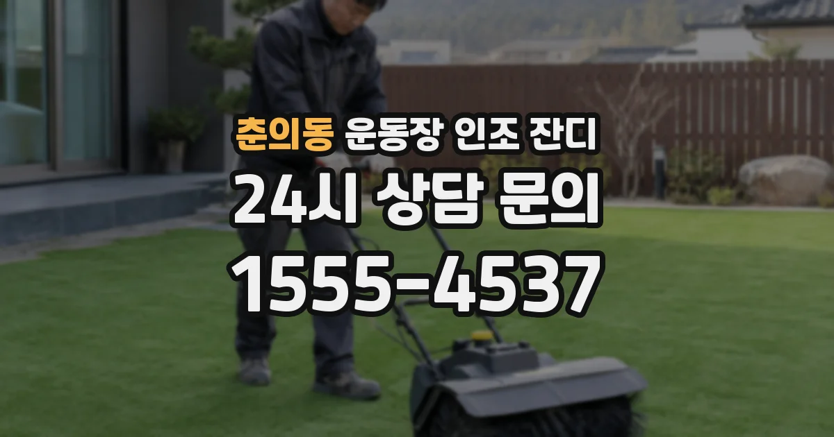 춘의동 운동장 인조 잔디