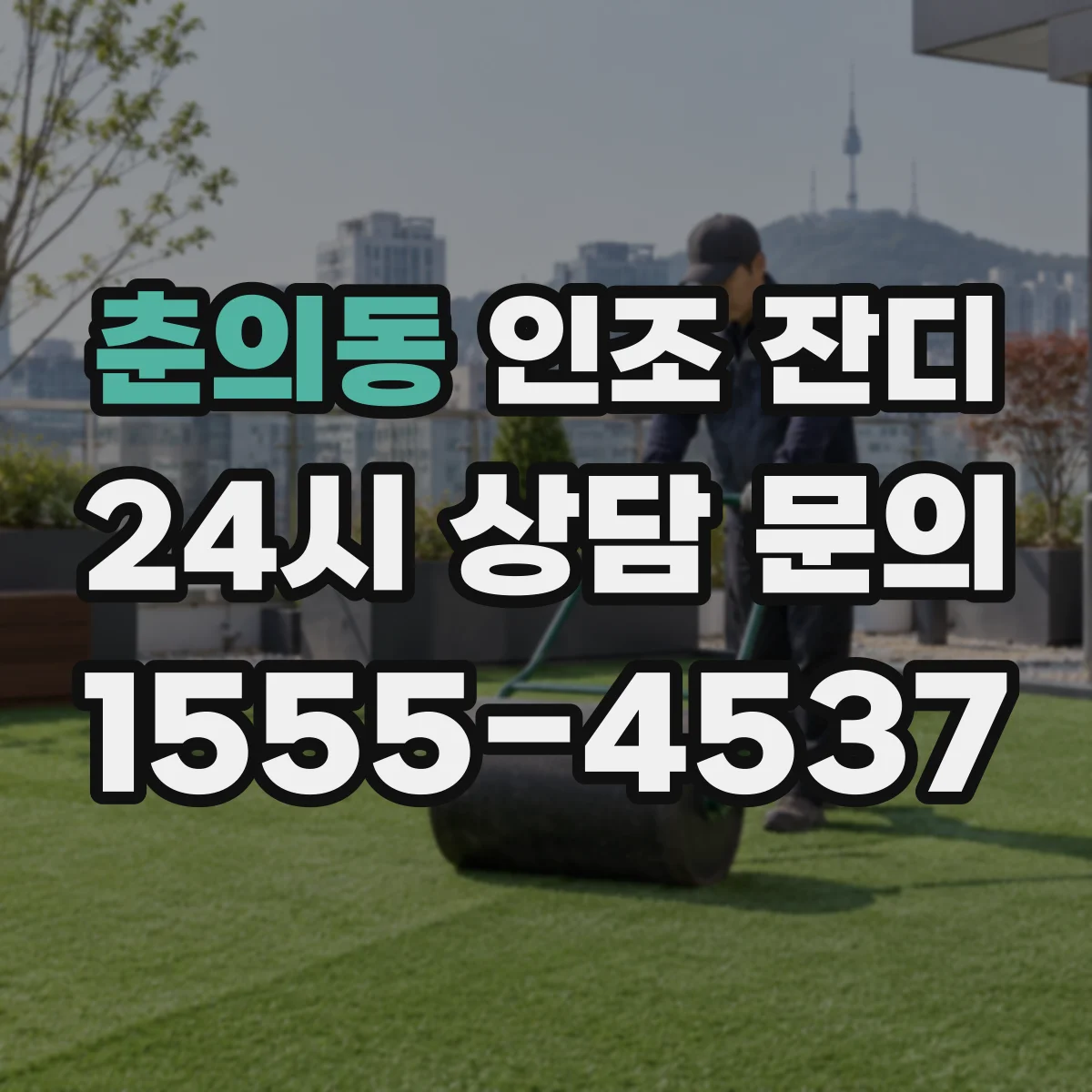 춘의동 인조 잔디