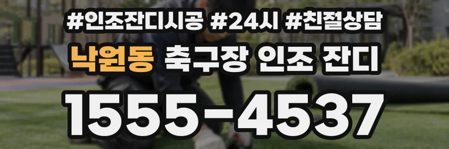 낙원동 축구장 인조 잔디