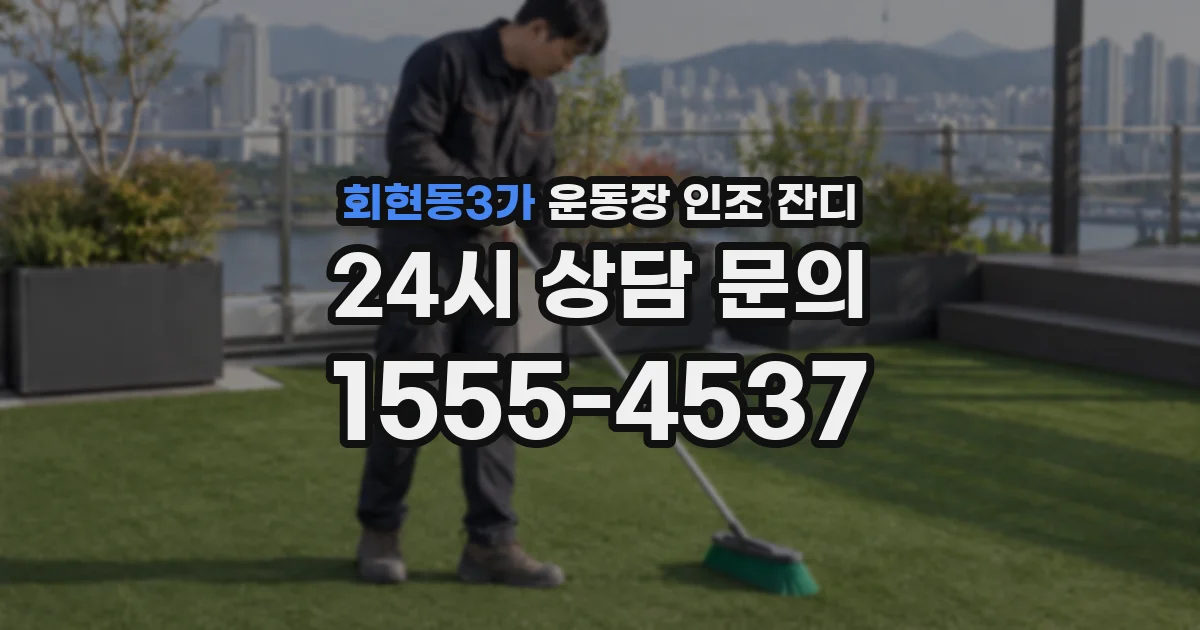 회현동3가 운동장 인조 잔디
