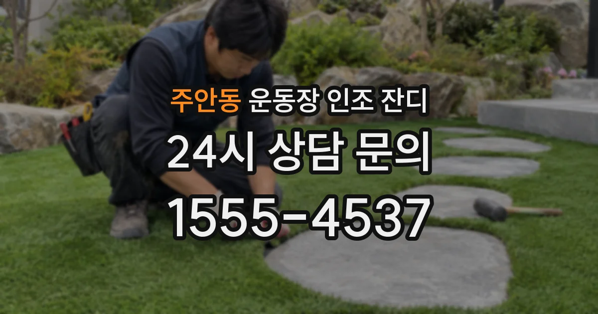주안동 운동장 인조 잔디