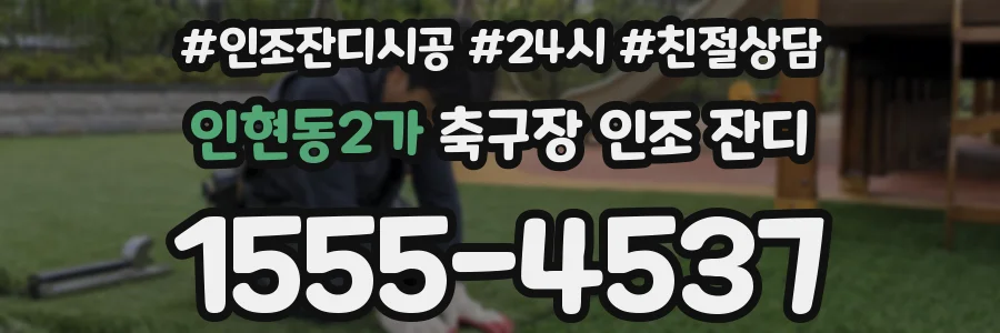 인현동2가 축구장 인조 잔디