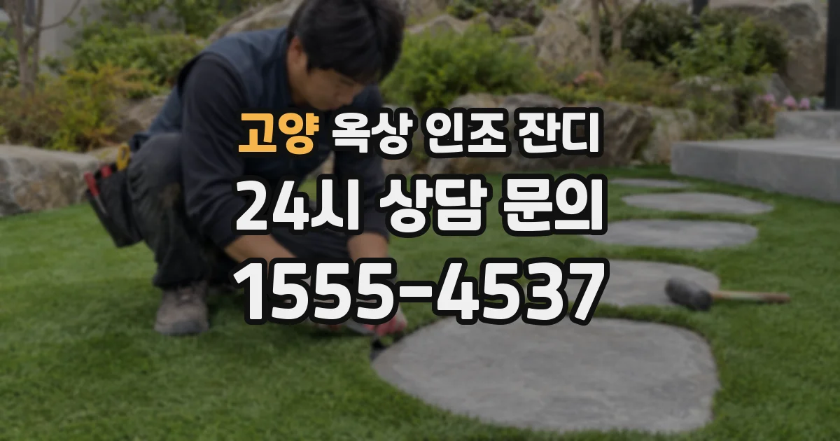 고양 옥상 인조 잔디