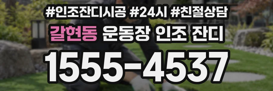 갈현동 운동장 인조 잔디