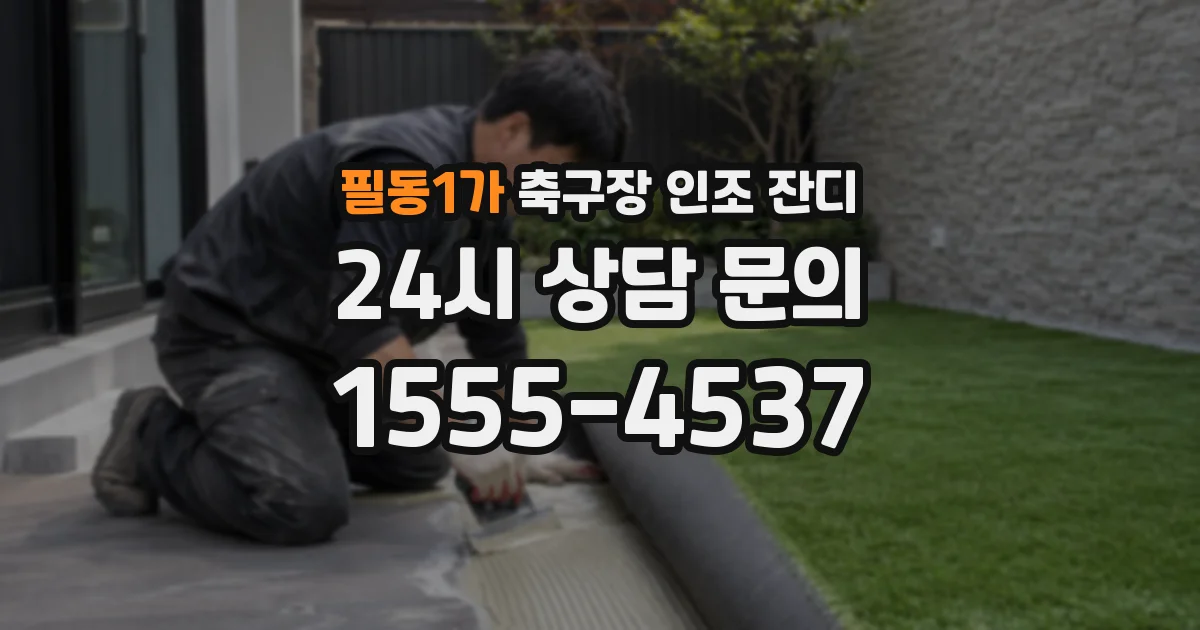 필동1가 축구장 인조 잔디