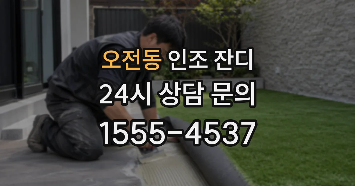 오전동 인조 잔디
