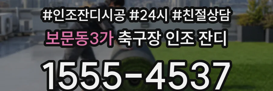 보문동3가 축구장 인조 잔디