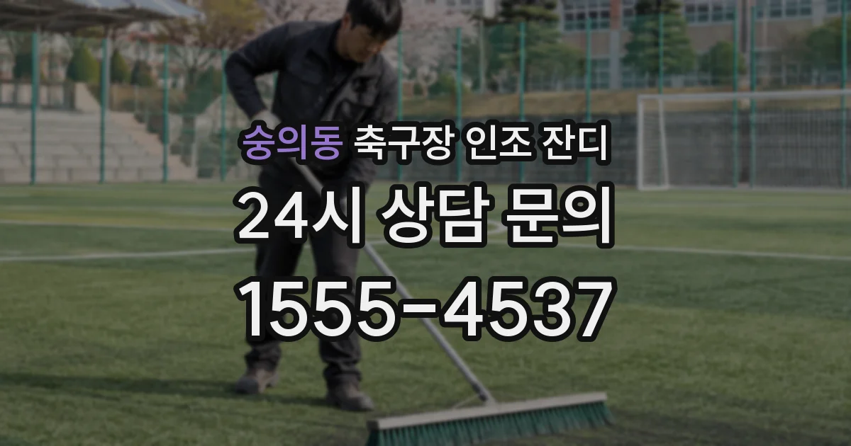 숭의동 축구장 인조 잔디