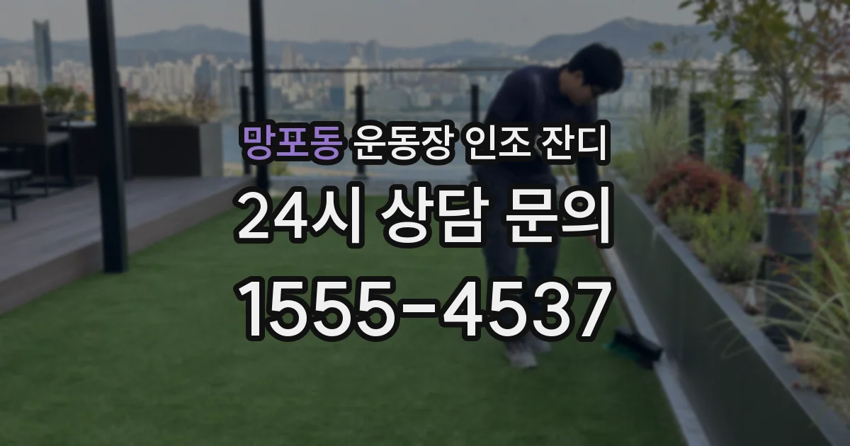 망포동 운동장 인조 잔디