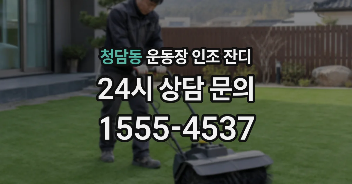 청담동 운동장 인조 잔디