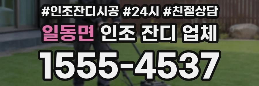 일동면 인조 잔디 업체