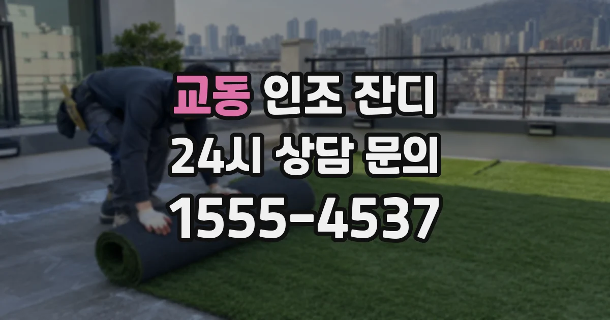 교동 인조 잔디