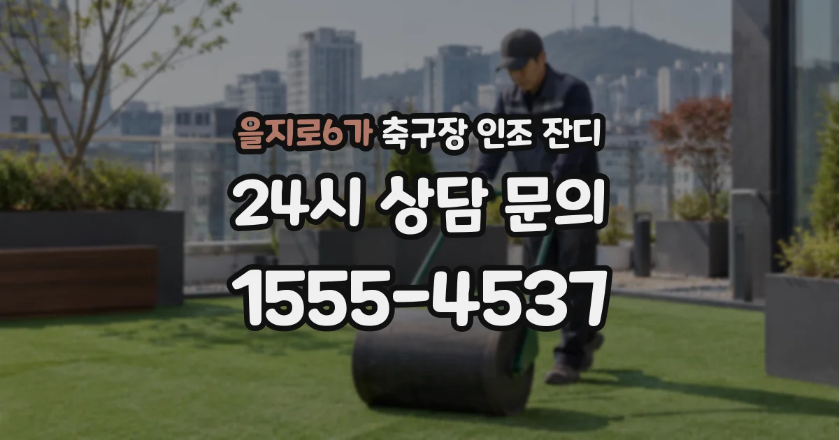 을지로6가 축구장 인조 잔디