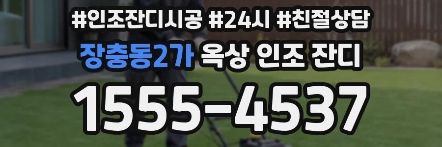 장충동2가 옥상 인조 잔디