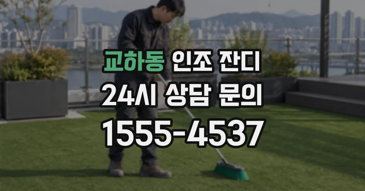 교하동 인조 잔디