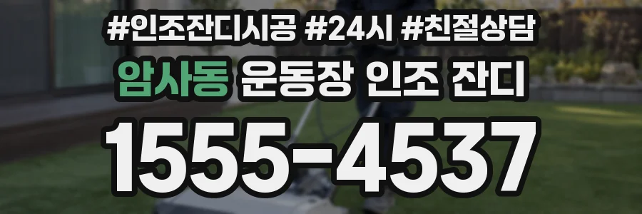 암사동 운동장 인조 잔디