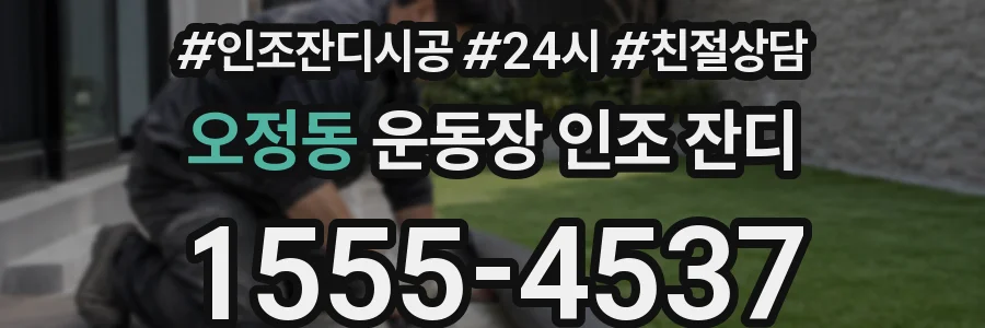 오정동 운동장 인조 잔디