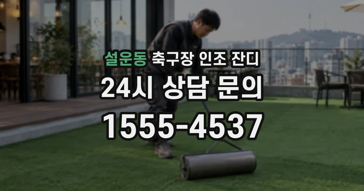 설운동 축구장 인조 잔디
