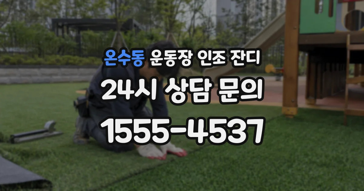 온수동 운동장 인조 잔디