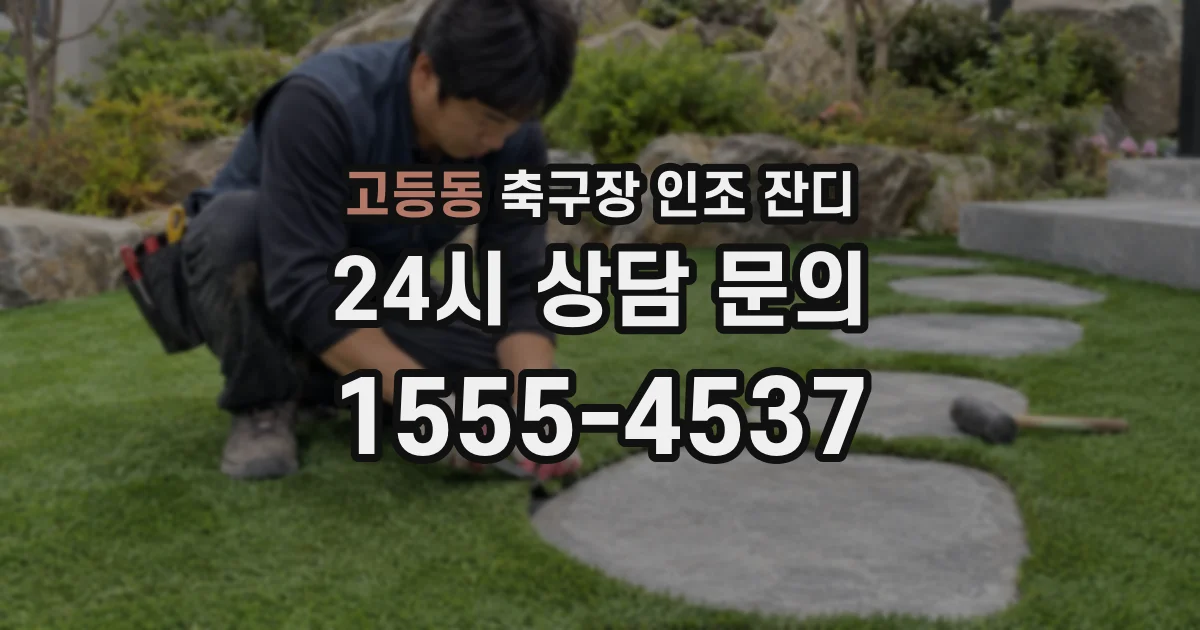 고등동 축구장 인조 잔디