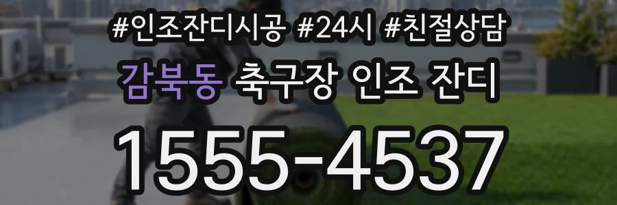 감북동 축구장 인조 잔디
