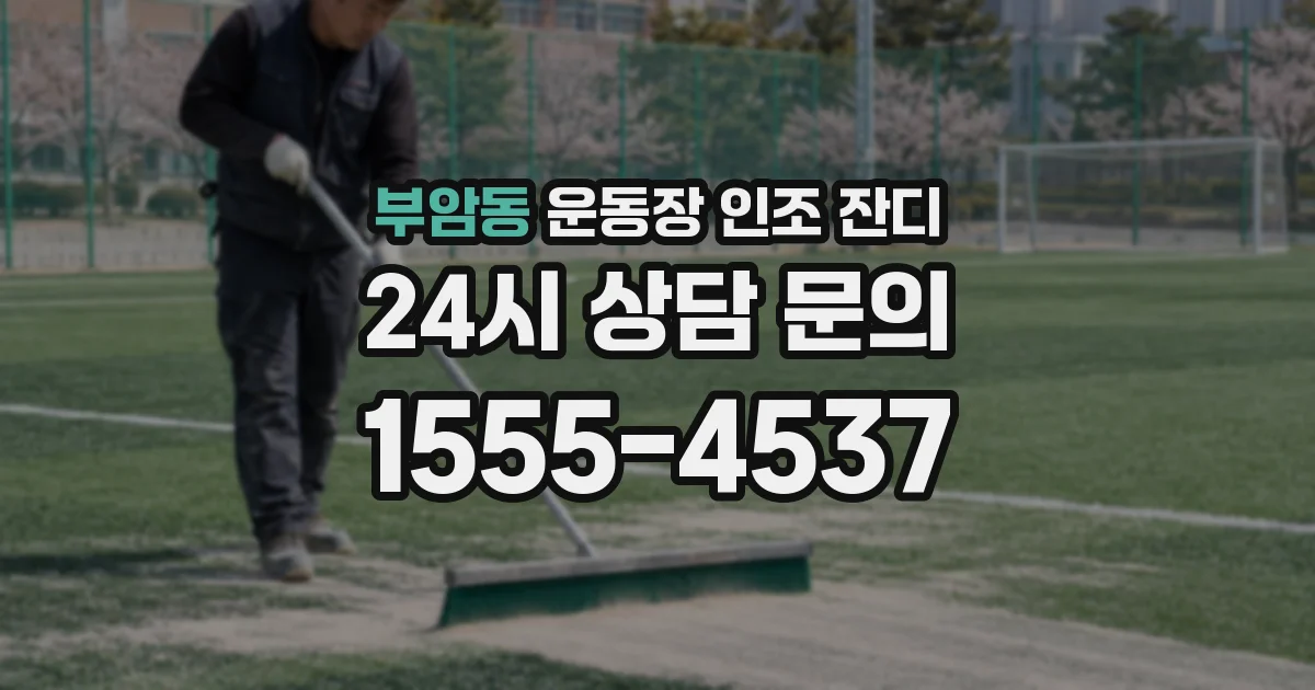 부암동 운동장 인조 잔디