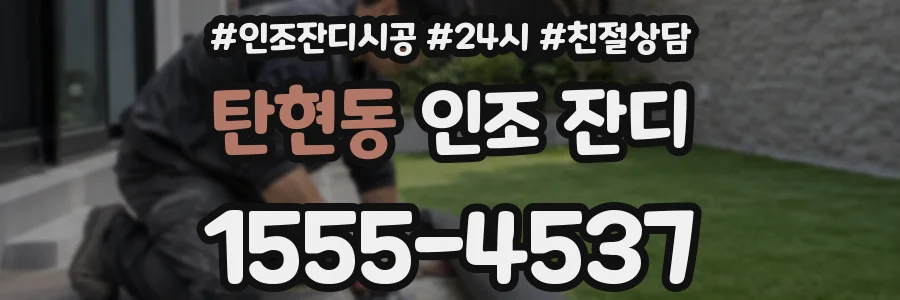 탄현동 인조 잔디