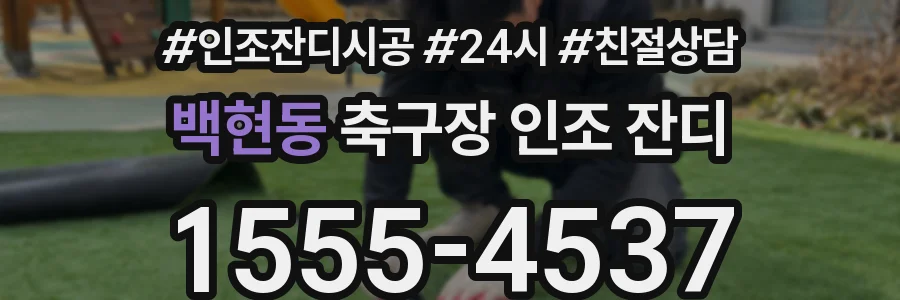 백현동 축구장 인조 잔디