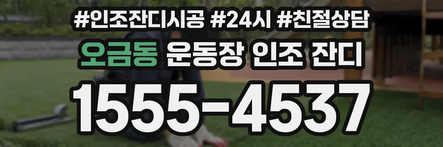 오금동 운동장 인조 잔디