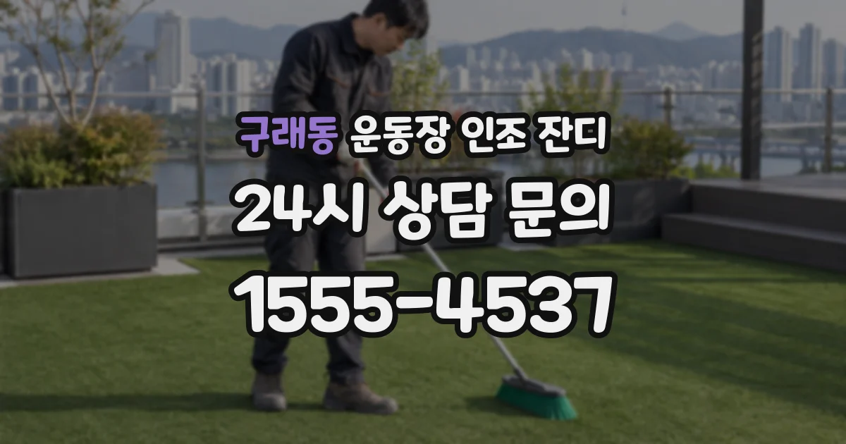 구래동 운동장 인조 잔디