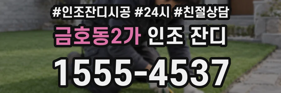 금호동2가 인조 잔디