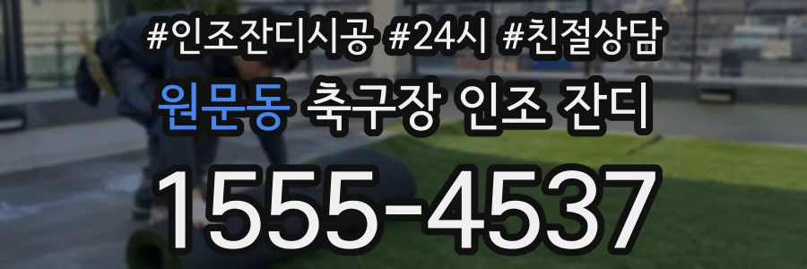 원문동 축구장 인조 잔디