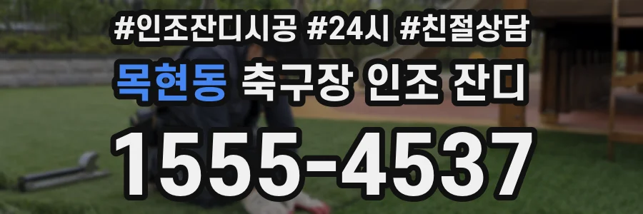 목현동 축구장 인조 잔디
