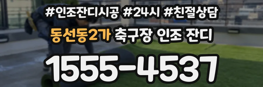 동선동2가 축구장 인조 잔디