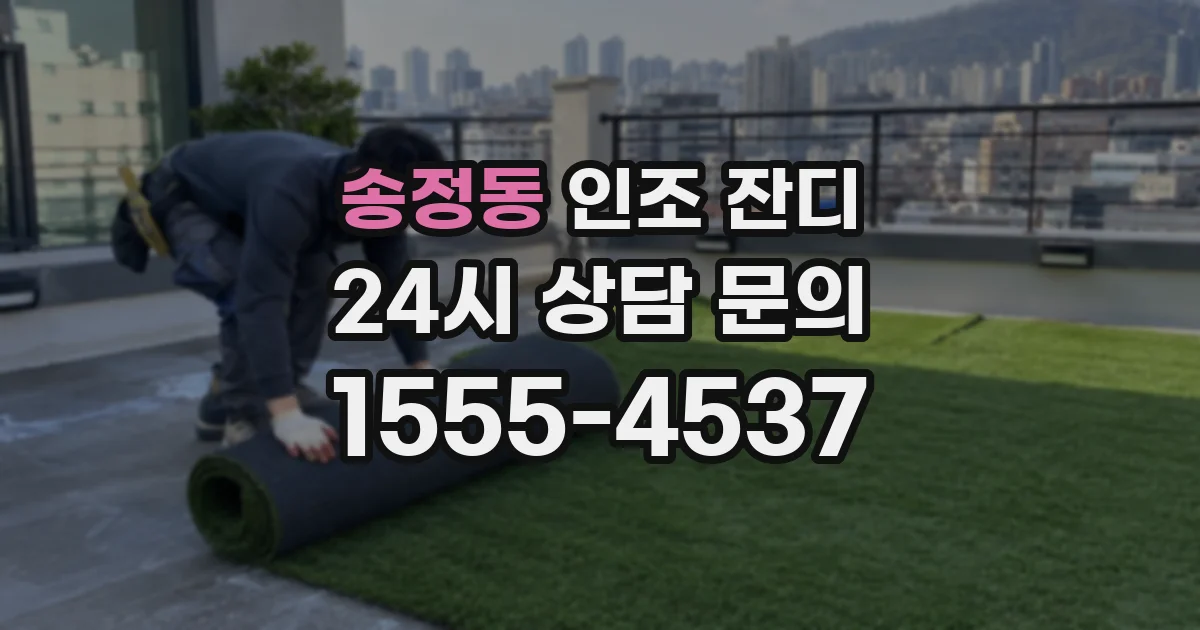 송정동 인조 잔디