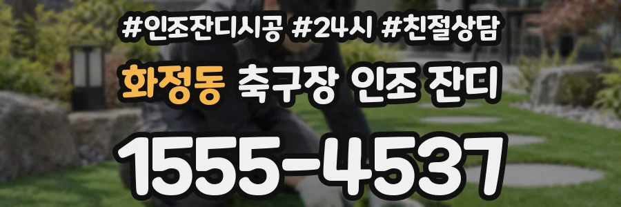 화정동 축구장 인조 잔디