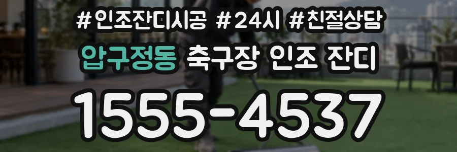 압구정동 축구장 인조 잔디