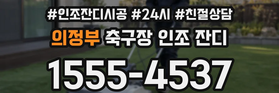 의정부 축구장 인조 잔디