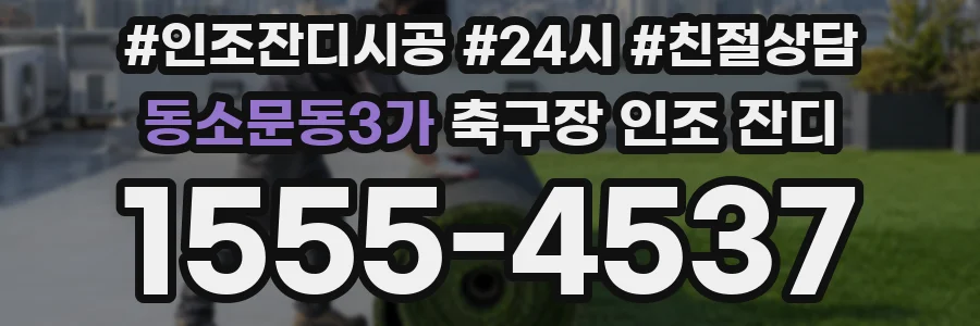 동소문동3가 축구장 인조 잔디