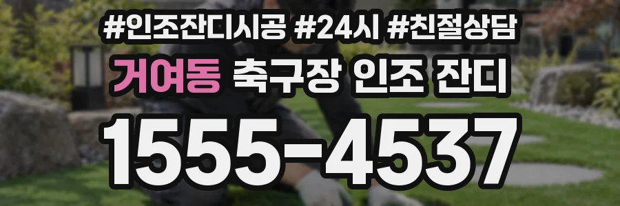 거여동 축구장 인조 잔디