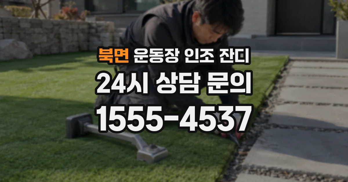 북면 운동장 인조 잔디