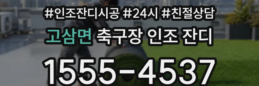 고삼면 축구장 인조 잔디