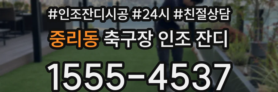 중리동 축구장 인조 잔디