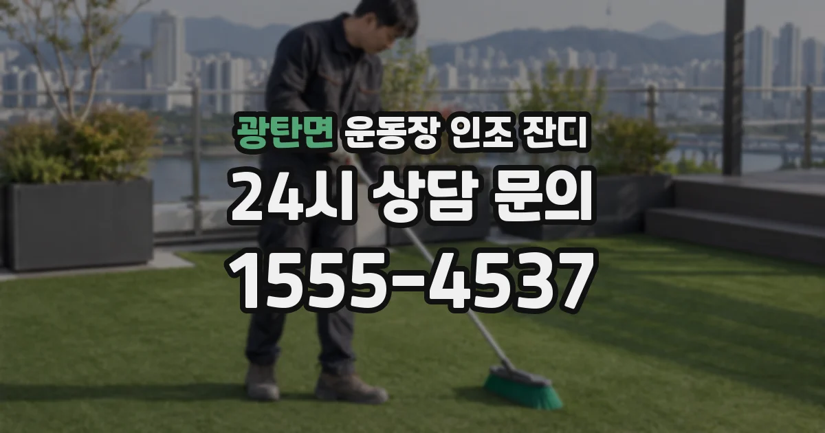 광탄면 운동장 인조 잔디