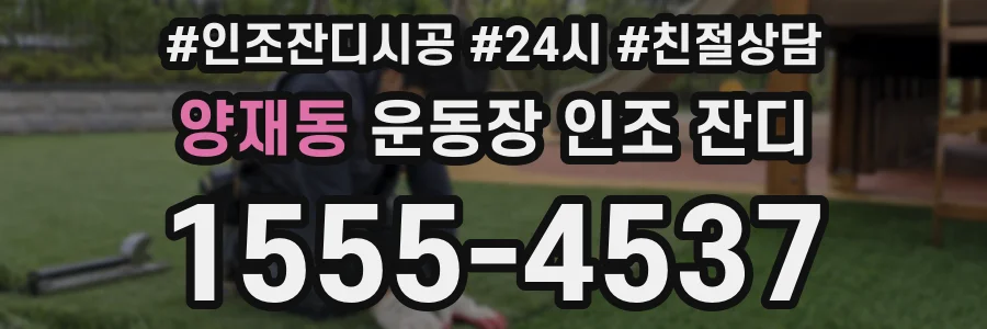 양재동 운동장 인조 잔디