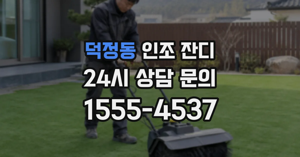 덕정동 인조 잔디