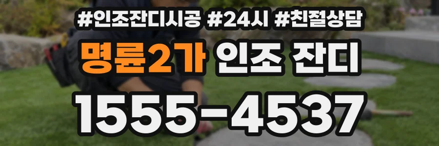 명륜2가 인조 잔디