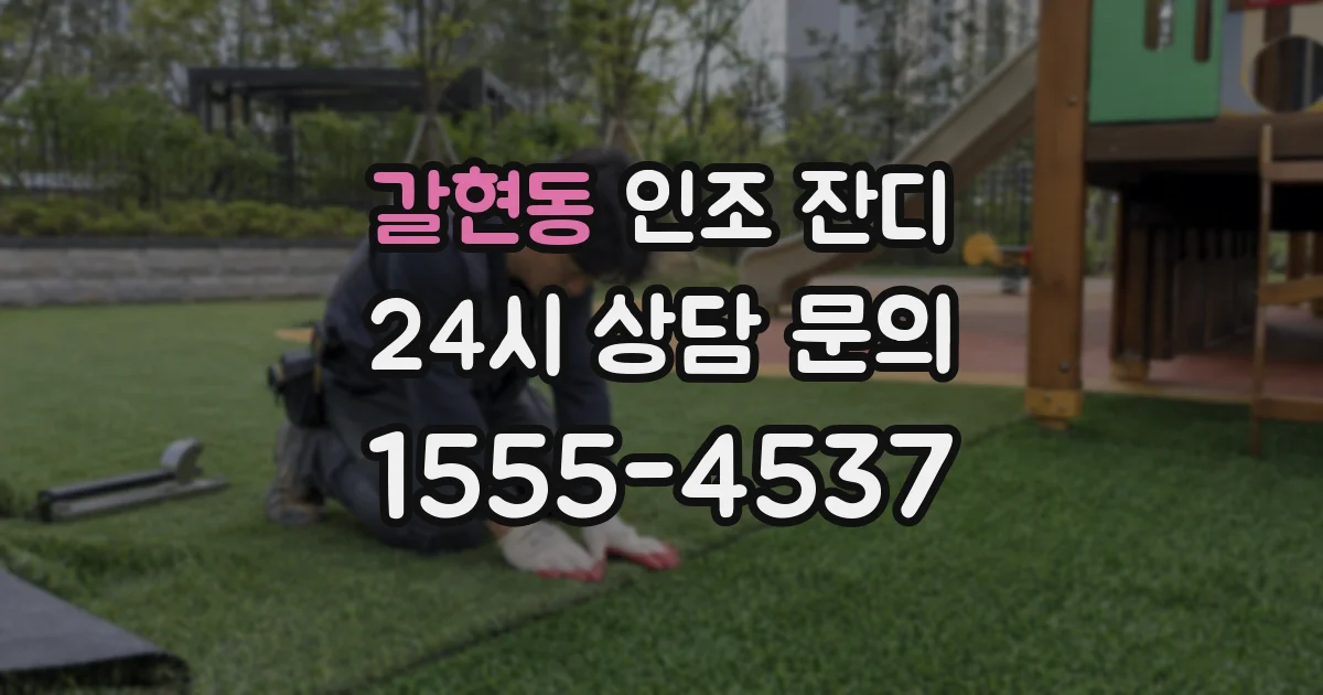 갈현동 인조 잔디