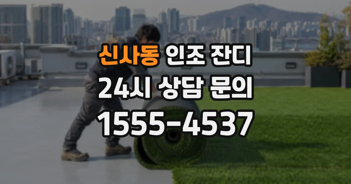신사동 인조 잔디